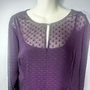 Tommy Hilfiger Purple Midi Dress